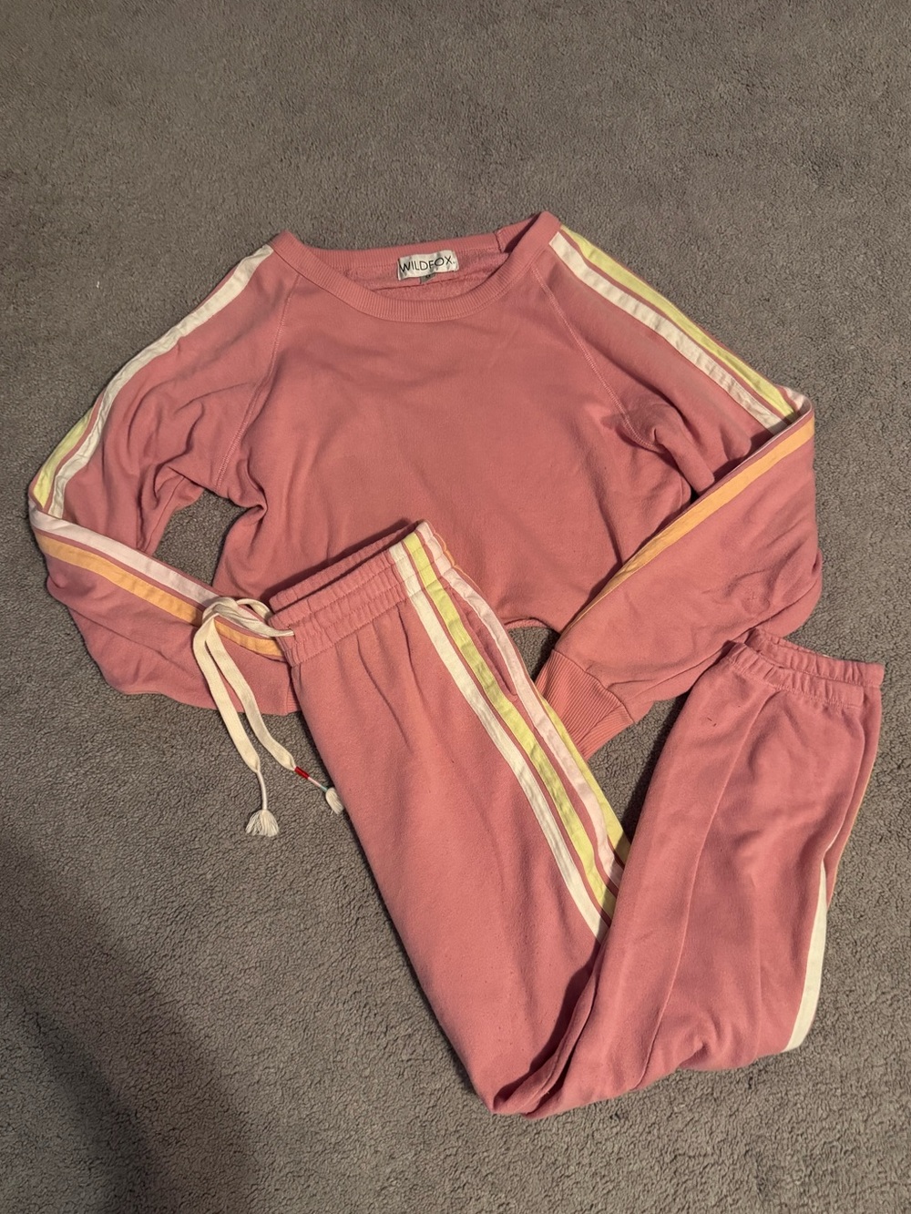 Pink Wild Fox Sweat Set